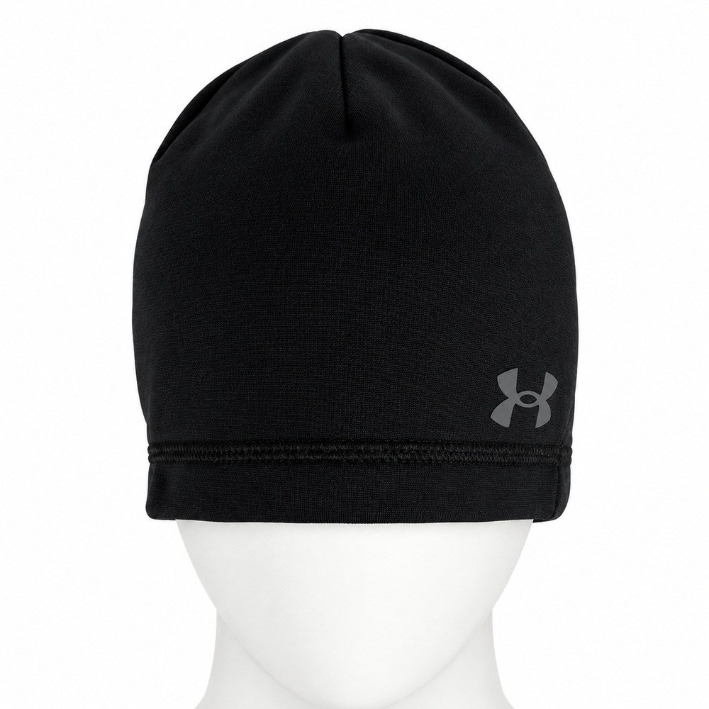 Under Armour OSFM Beanie Black Storm Water Repellent 1365918 Performance Cap